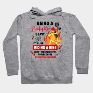 Funny Firefighter Dark Humor Emergency National Fire Fighter Day Hoodie